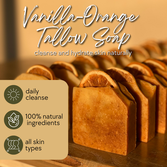 *NEW* Vanilla-Orange Tallow Soap